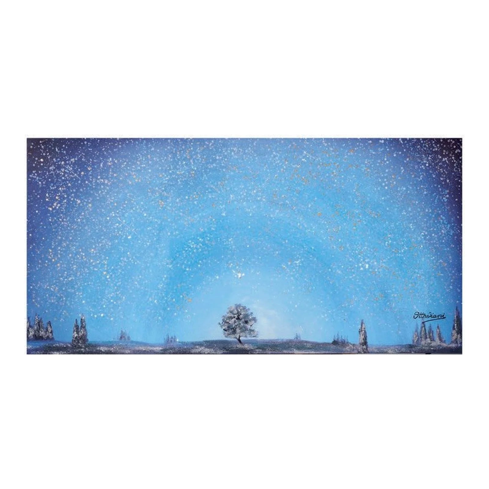 Notte di San Lorenzo — Painting on Canvas · 120×60 cm