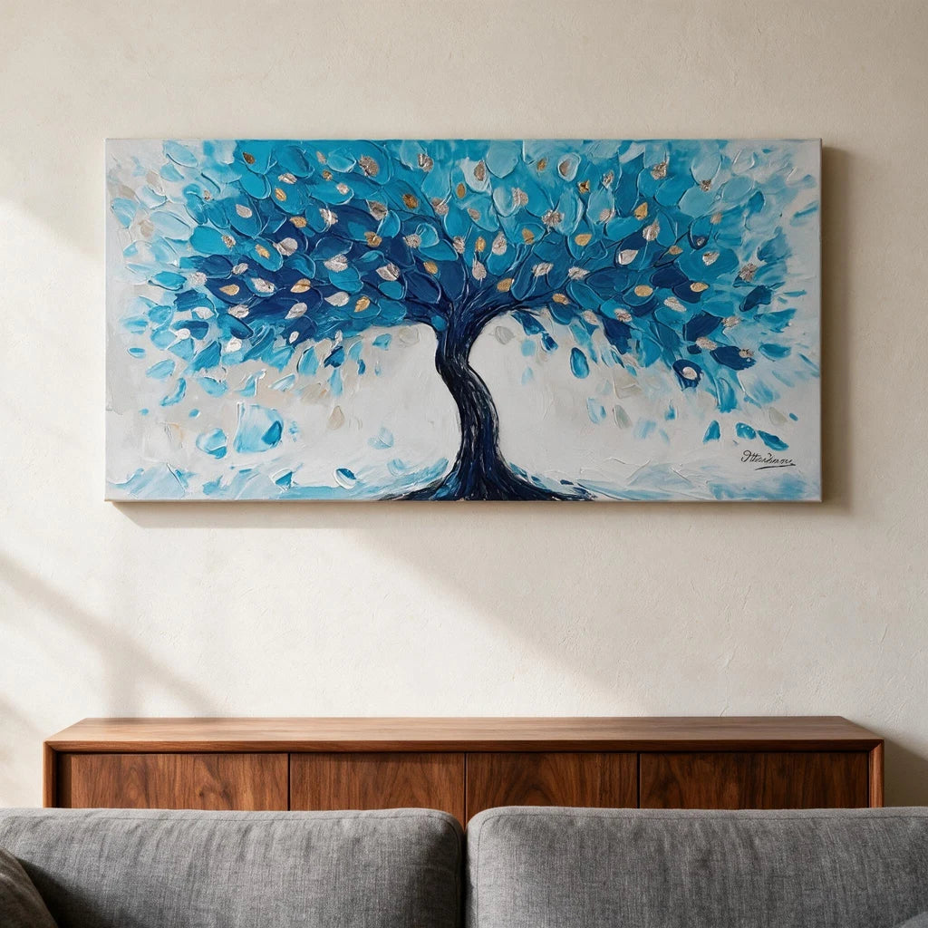 The Tree of Happiness — Painting on Canvas · 120×60 cm