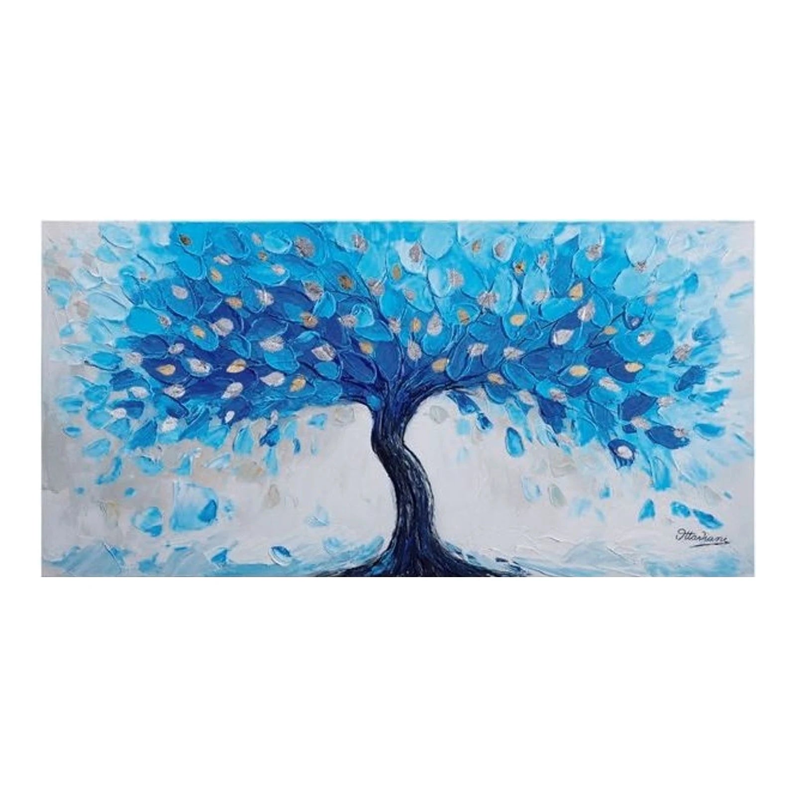 The Tree of Happiness — Painting on Canvas · 120×60 cm