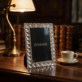 Crystal Photo Frame — Beaded Crystal Border