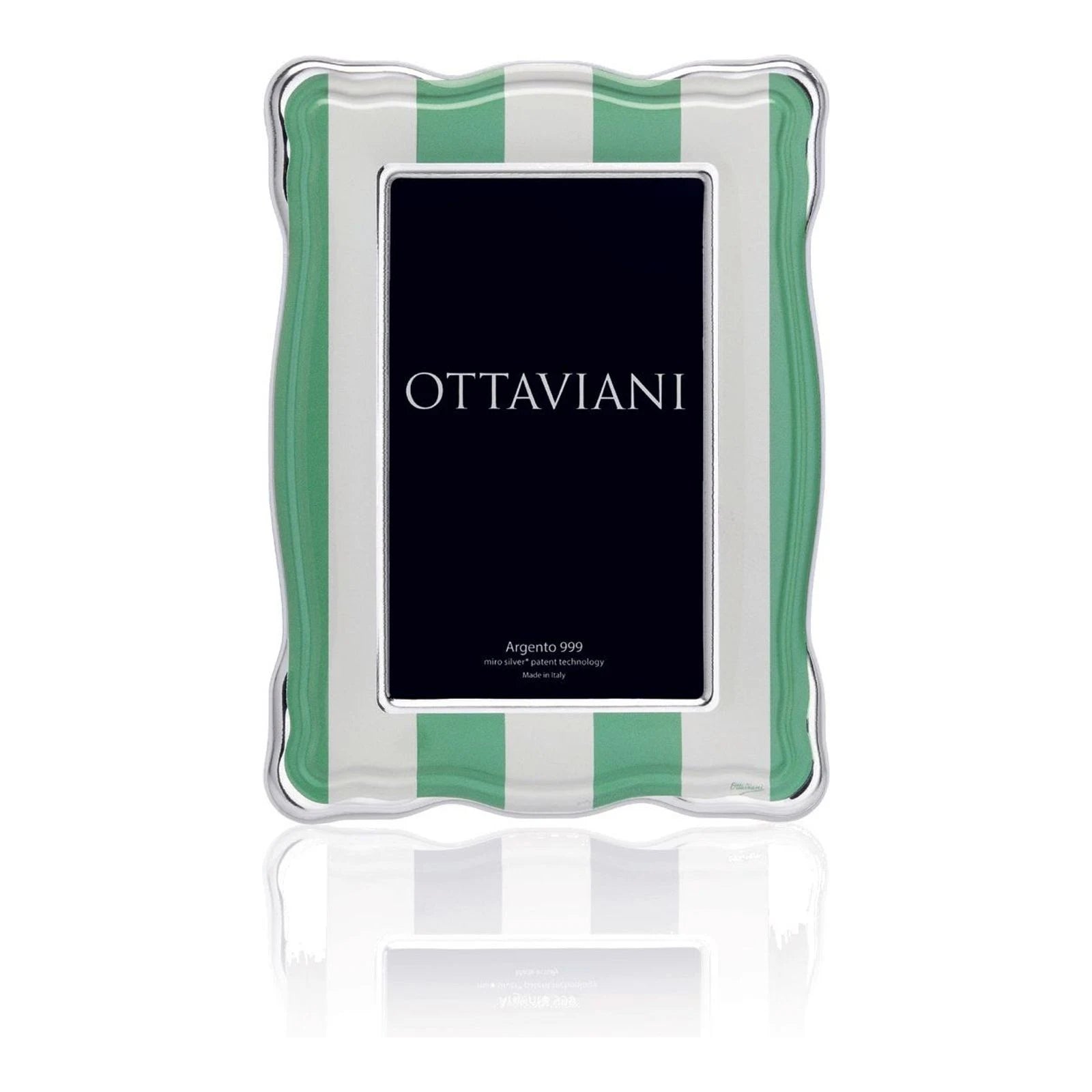 Miro Silver Photo Frame — Caramella Verde · 10×15 cm