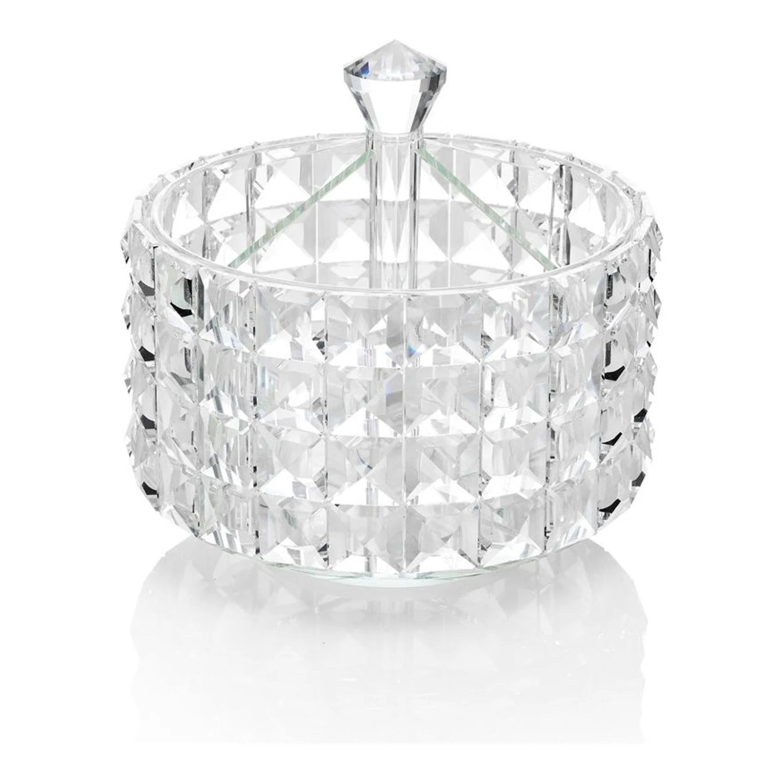 Round Crystal Box with Lid