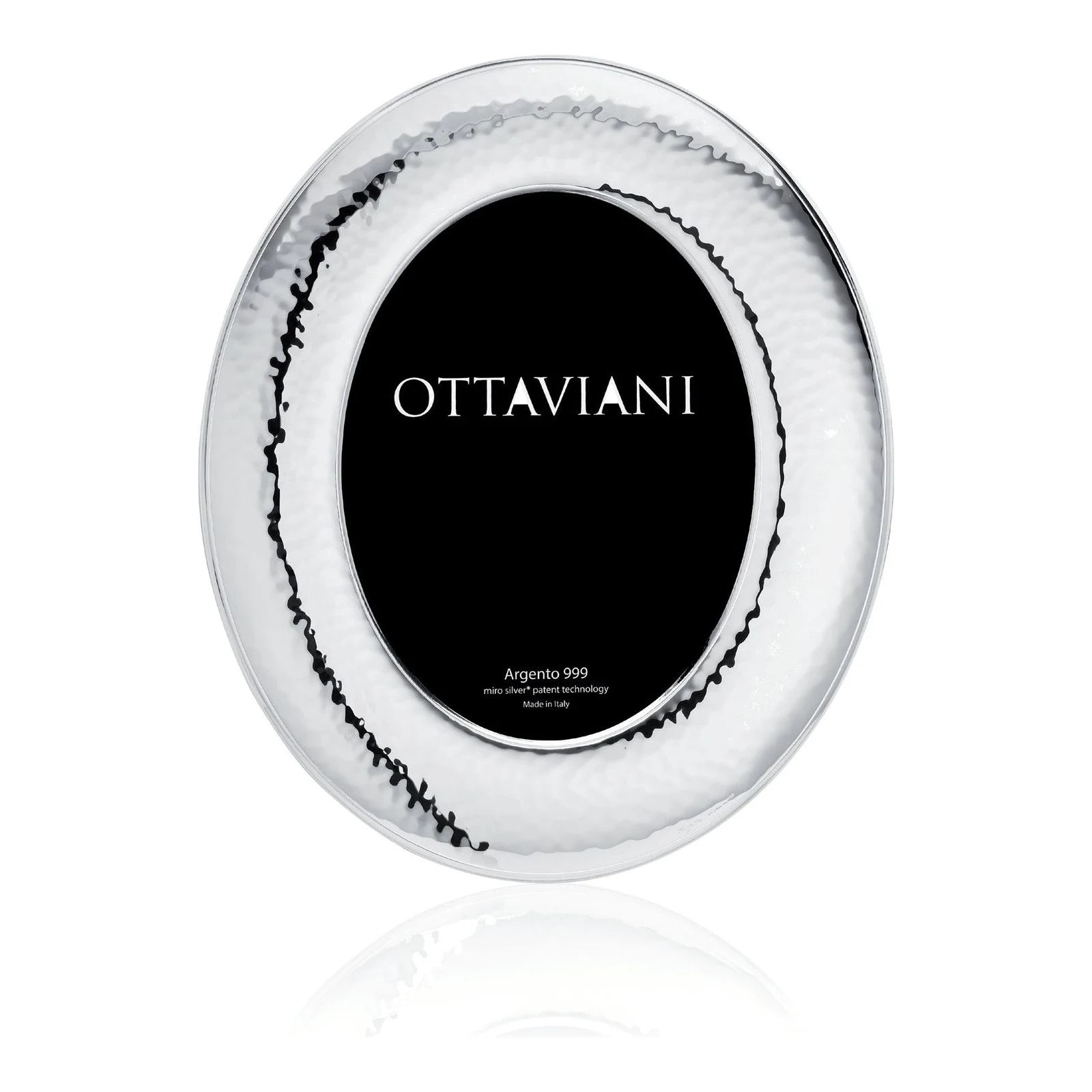 Miro Silver Photo Frame — Dolce Vita, Oval · 10×15 cm