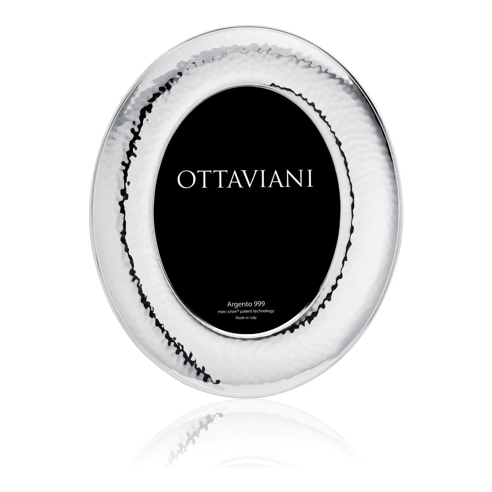 Miro Silver Photo Frame — Dolce Vita, Oval · 13×18 cm