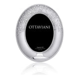 Miro Silver Photo Frame — Albero della Vita, Oval · 10×15 cm