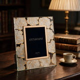 Crystal Photo Frame — Flora, Gold Foil · 13×18 cm