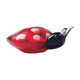 Ladybird Figurine — Hand-Worked Coloured Crystal · 5 cm