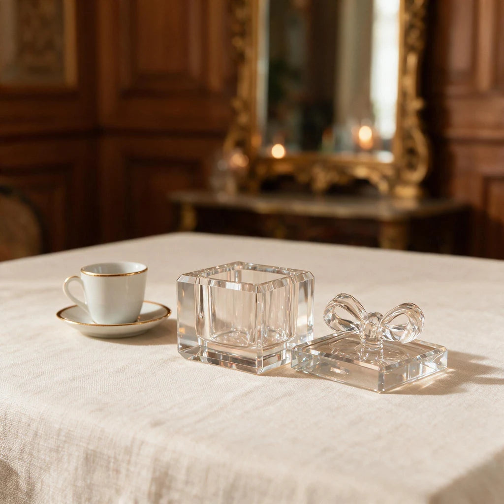 Crystal Candy Box with Lid · 8.3×8×10 cm