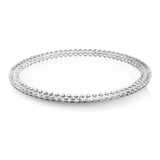 Beaded Crystal Charger — Round
