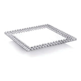 Beaded Crystal Tray — Square · 30×30 cm