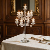 Nine-Arm Crystal Candelabrum