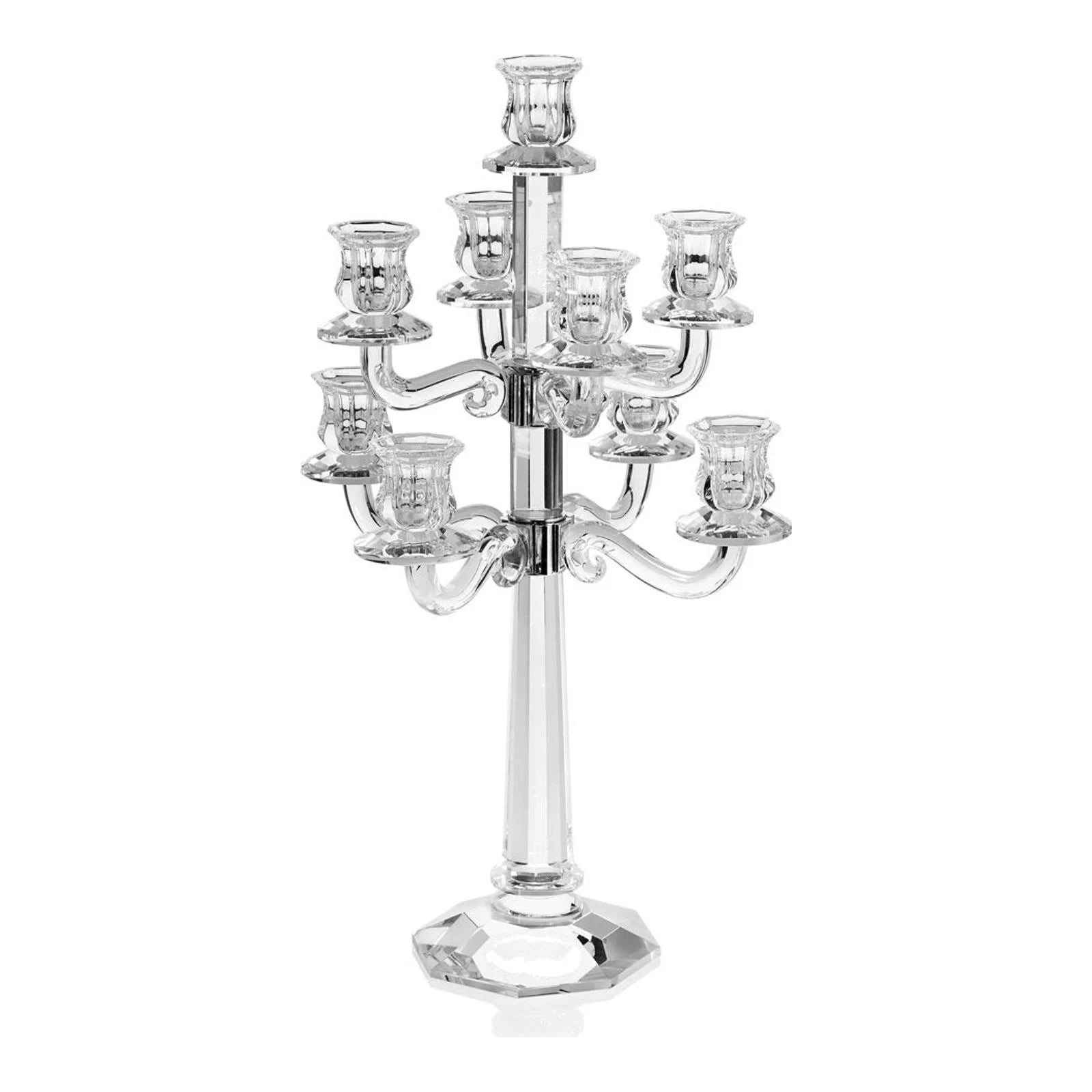 Nine-Arm Crystal Candelabrum