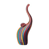 Little Elephant Figurine — Hand-Worked Coloured Crystal · 25.5 cm