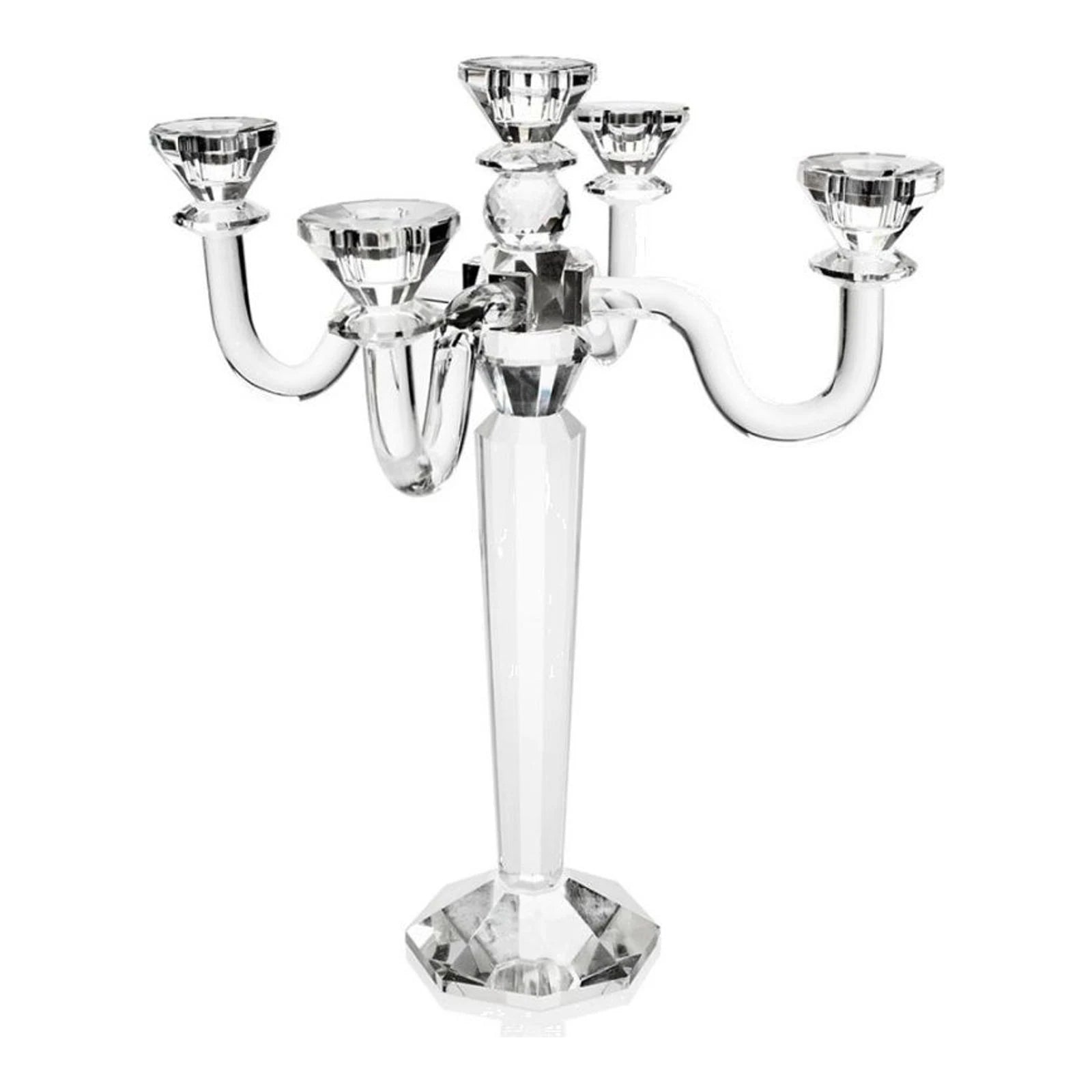 Five-Arm Crystal Candelabrum