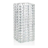 Crystal Vase — Pyramid Cut · 31 cm