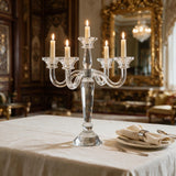 Five-Arm Crystal Candelabrum · 35×35 cm