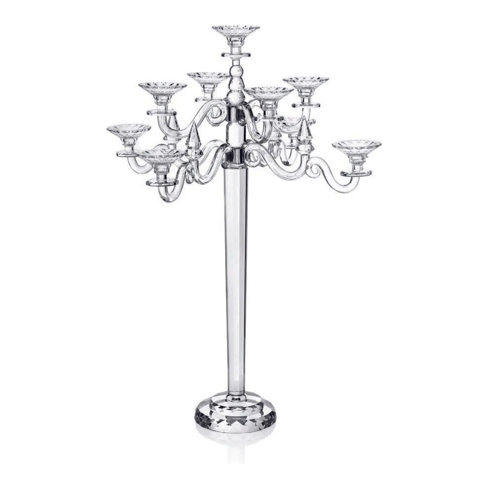 Nine-Arm Crystal Candelabrum · 58×58 cm