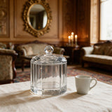 Round Crystal Jar with Lid · 10×10×13.5 cm