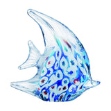 Angelfish Figurine — Murrine Coloured Crystal · 12×3.5×12.5 cm