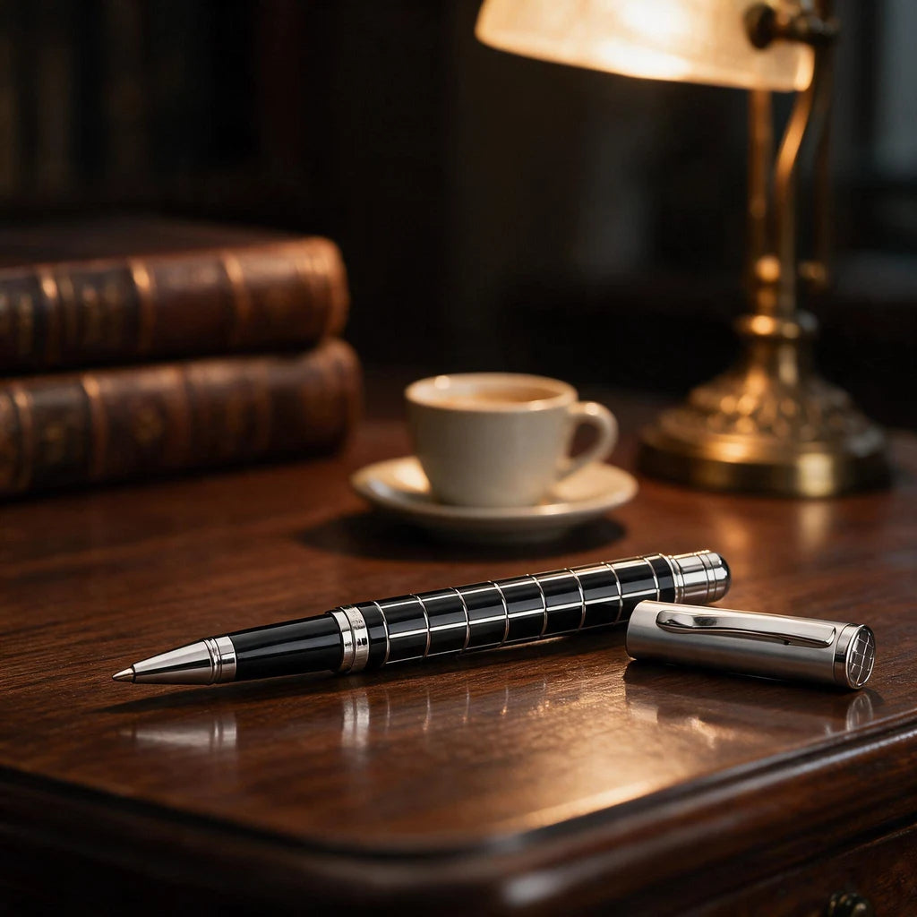 Black Square Roller Pen