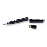Rhodium-Plated Roller Pen with 16 GB USB