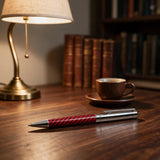 Red Carbon Fibre Ballpoint Pen