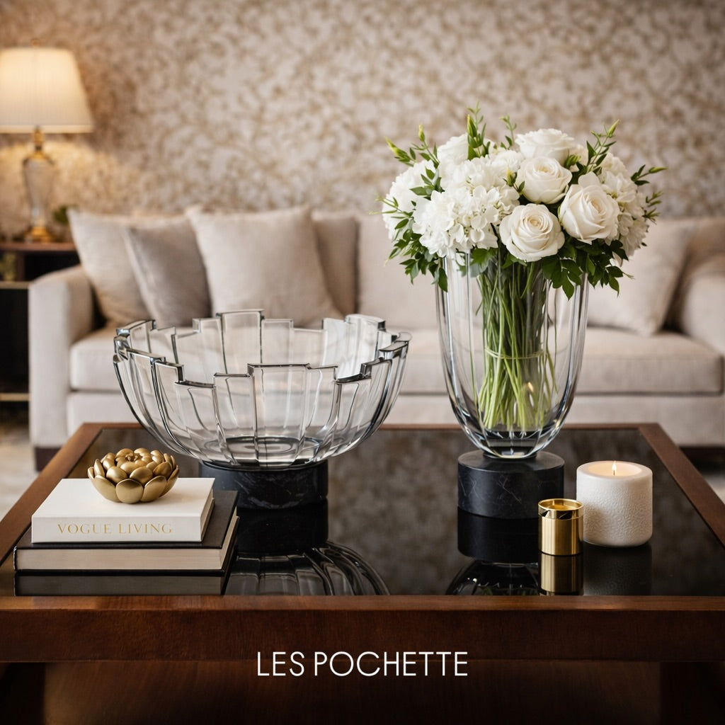  فازة كرستالية متألقة 33.3 سم