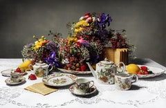 Paço Real - Coffee Cup and Saucer Flowers - LAZADO