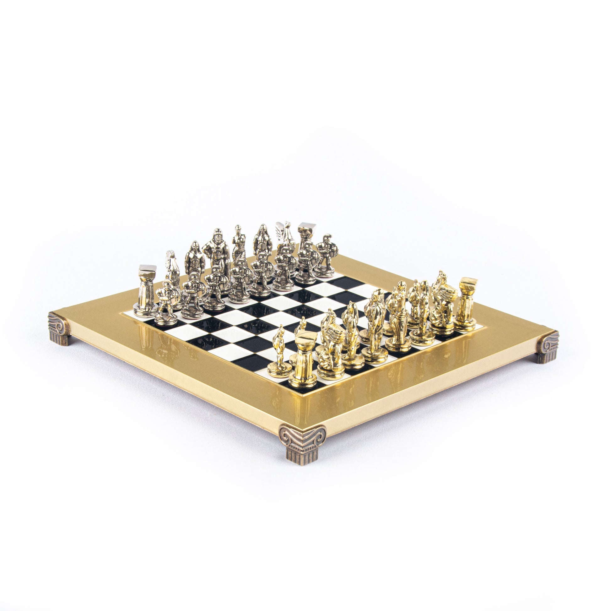 Luxury Black & Gold Metal Chess Set