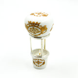 SMALL hot air balloon "FABERGE DREAM" WHITE AND GOLD COLOUR by Royal Family - Main View