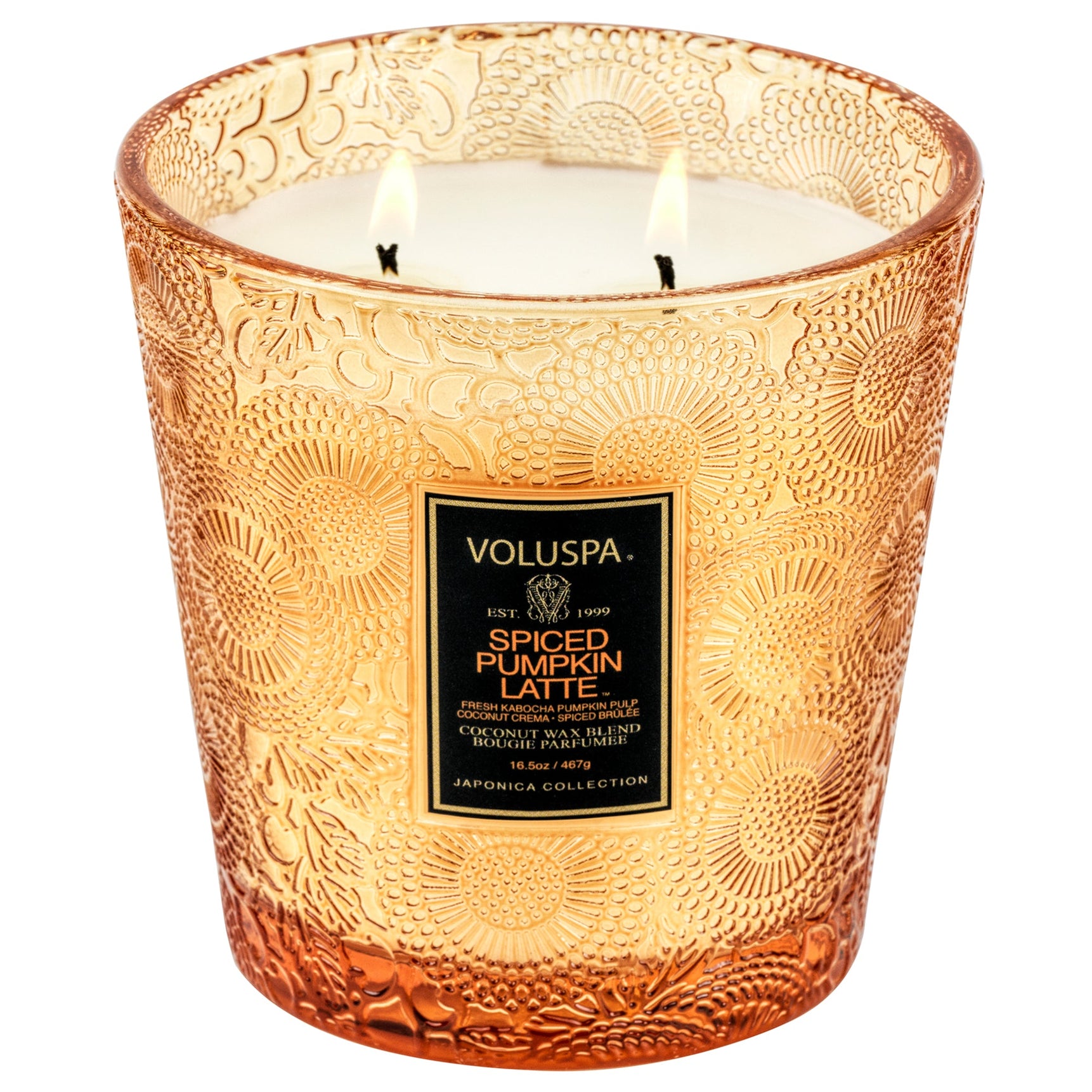 SPICED PUMKIN LATTE - 2 WICK HEARTH CANDLE 476G - LAZADO