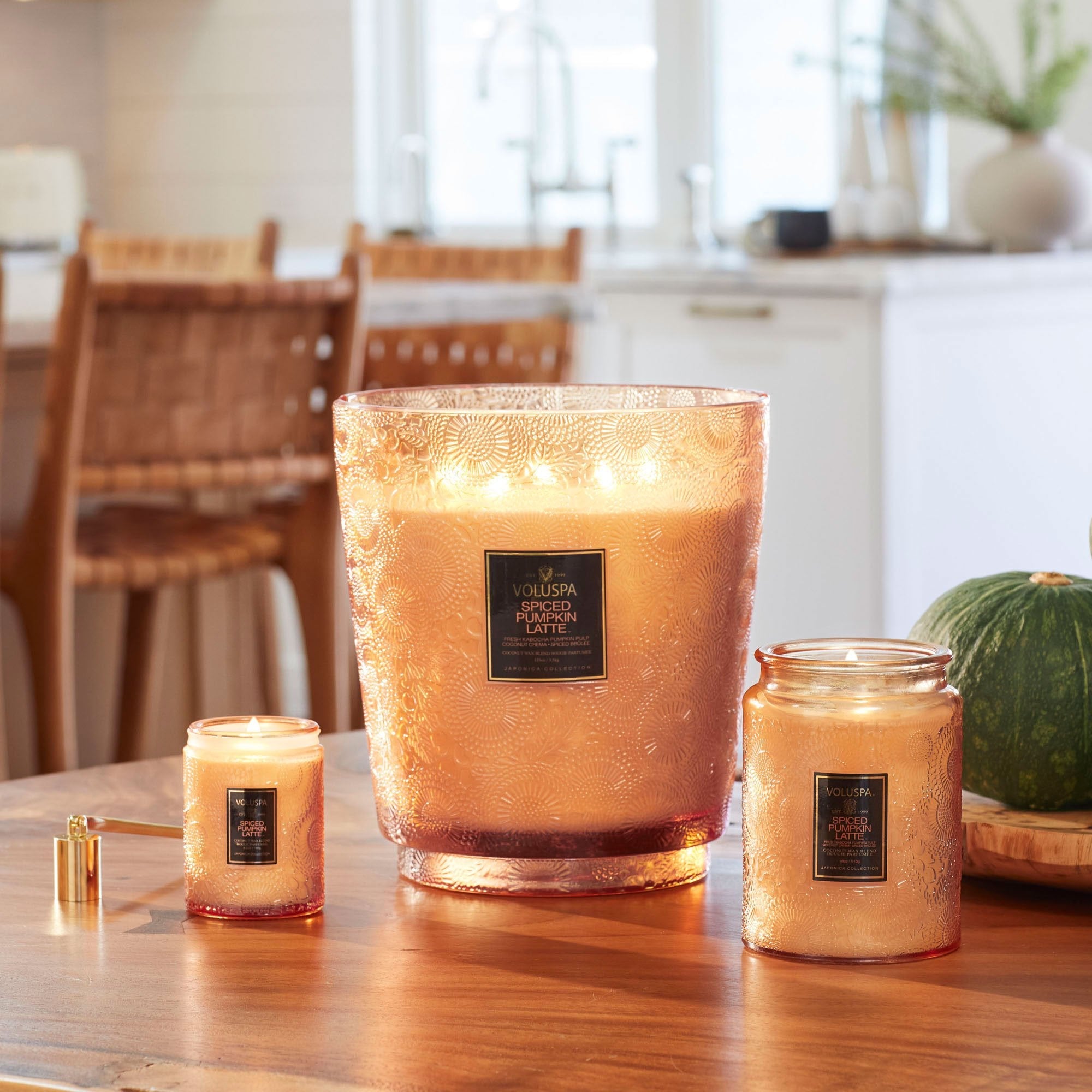 SPICED PUMPKIN LATTE - 3WICK HEARTH CANDLE 3.5KG - LAZADO