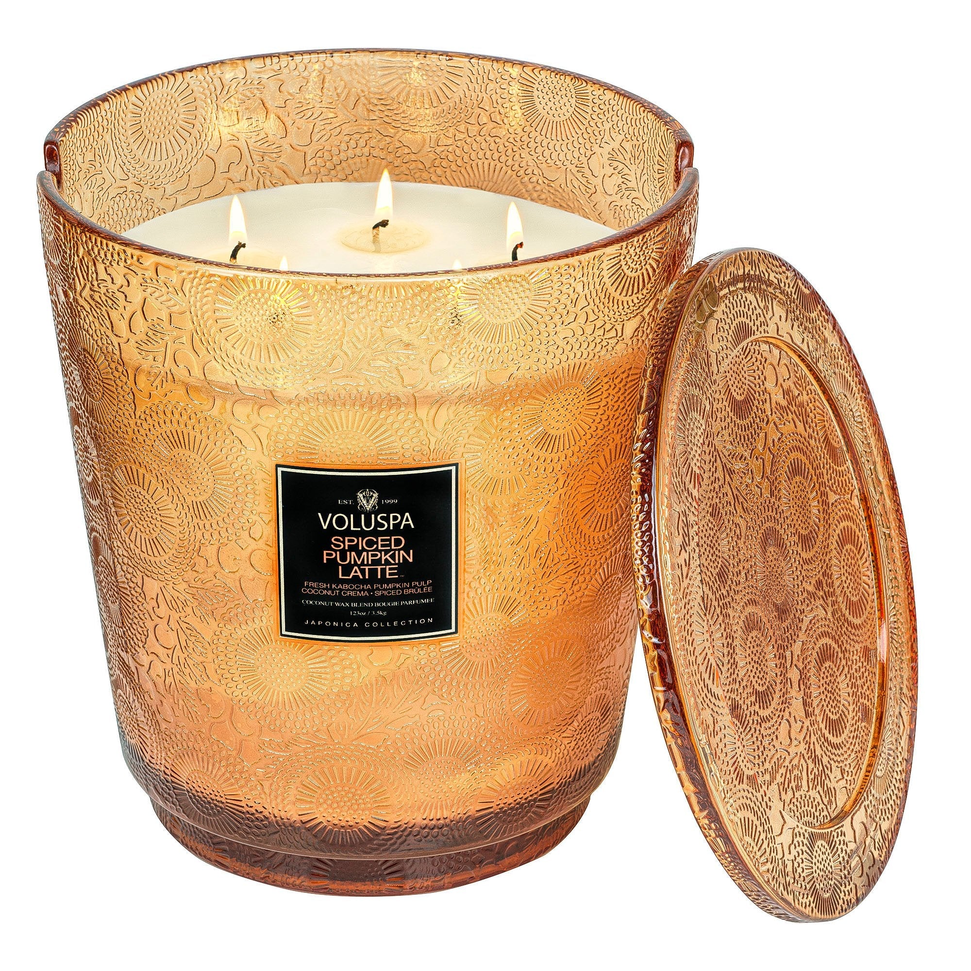 SPICED PUMPKIN LATTE - 3WICK HEARTH CANDLE 3.5KG - LAZADO