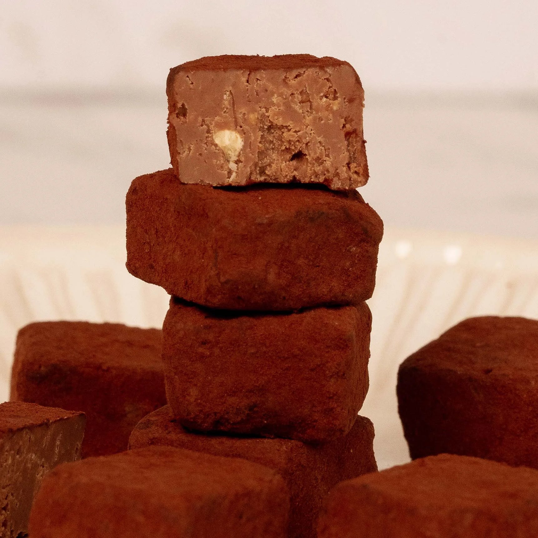 Dusted hazelnut truffles 200g