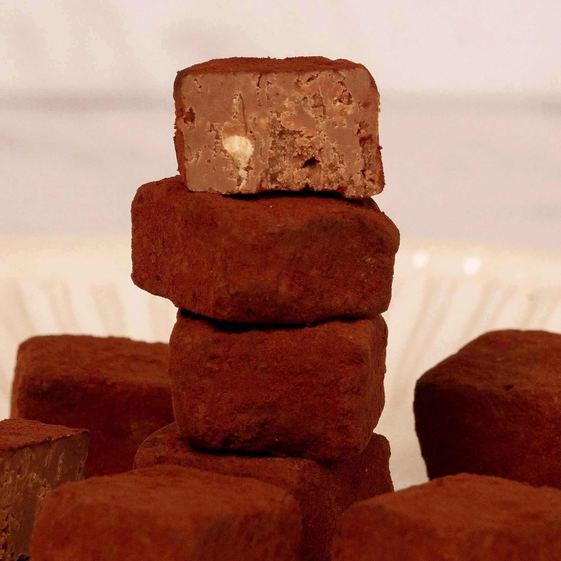 Dusted hazelnut truffles 200g