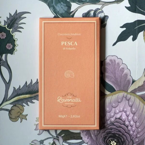 Peach - dark chocolate bar 80g