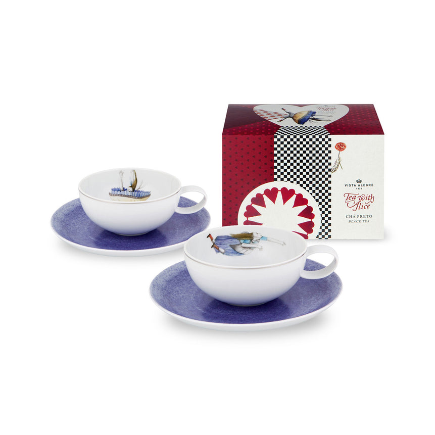 Tea With Alice - Set2 Teacups And Saucers And Tea Package - LAZADO