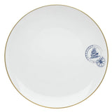 Transatlantica dinner set by Vista Alegre — gold-trimmed porcelain place setting