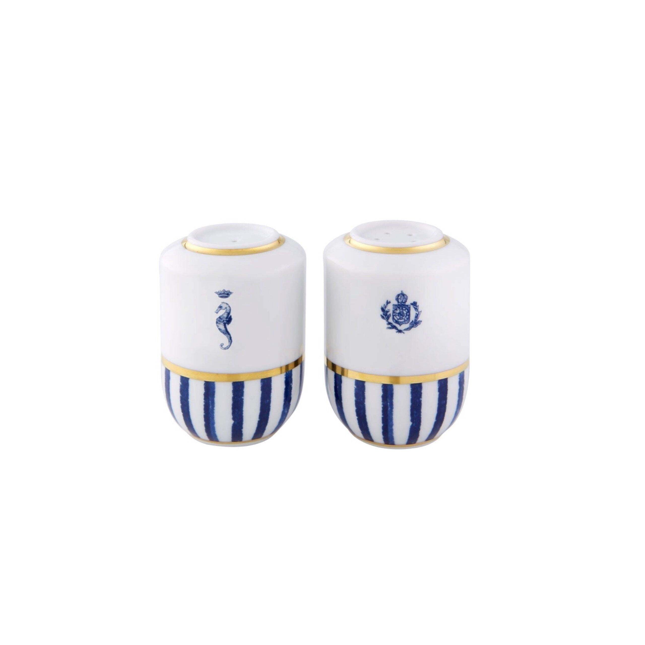Transatlantica Dinner Set by Vista Alegre — salt and pepper set detail