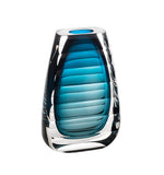 Unica - vase ripple blue by Vista Alegre - Close-up