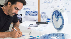 Blue Ming - Round Vase by Vista Alegre - Main View