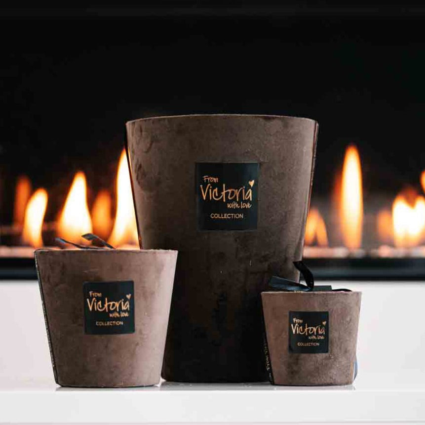 Large Scented Candles – Velvet Dark Brown - LAZADO