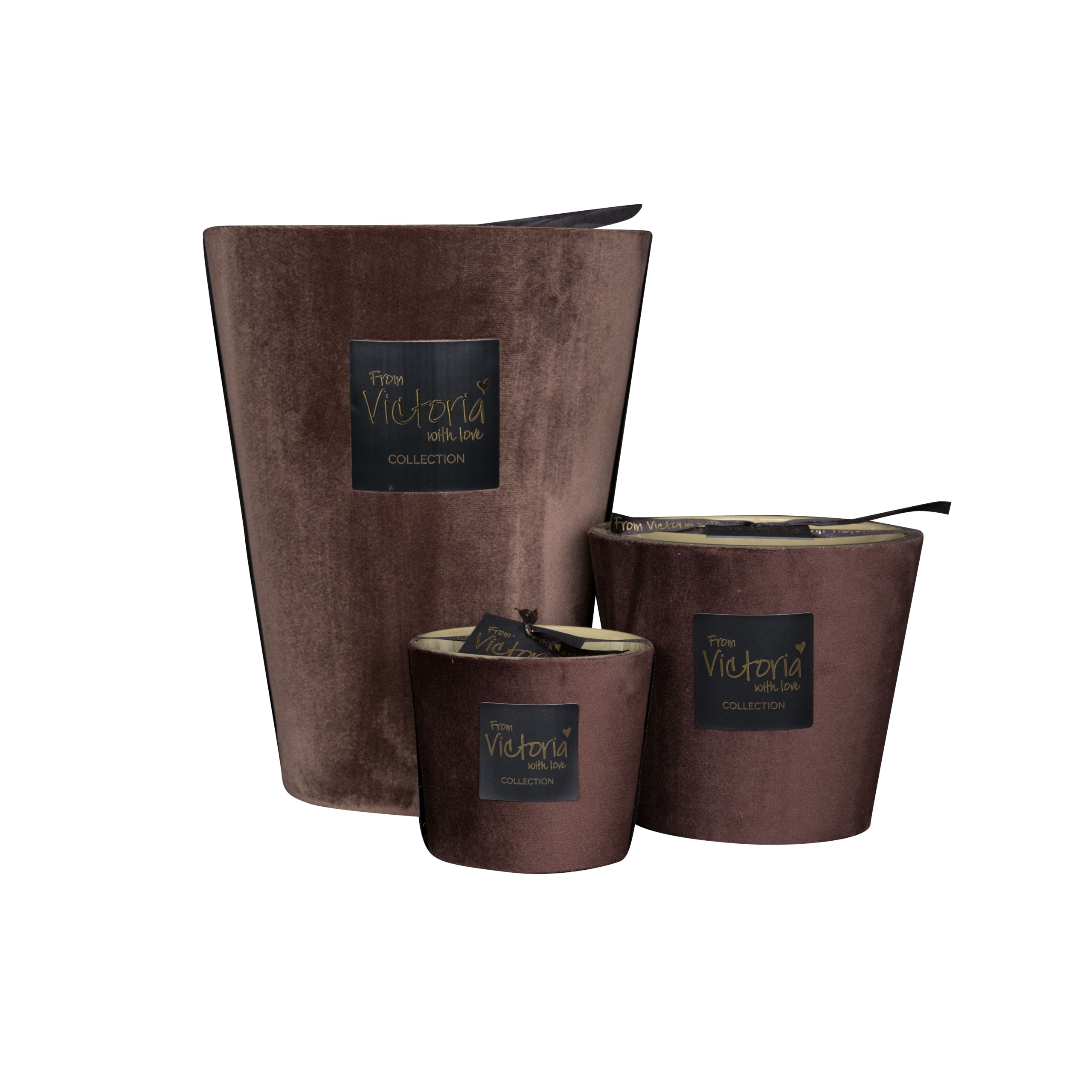 Large Scented Candles – Velvet Dark Brown - LAZADO