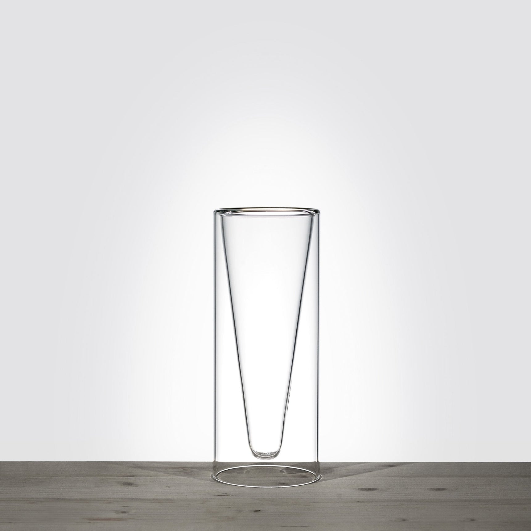 Vento, double wall glass vase - LAZADO