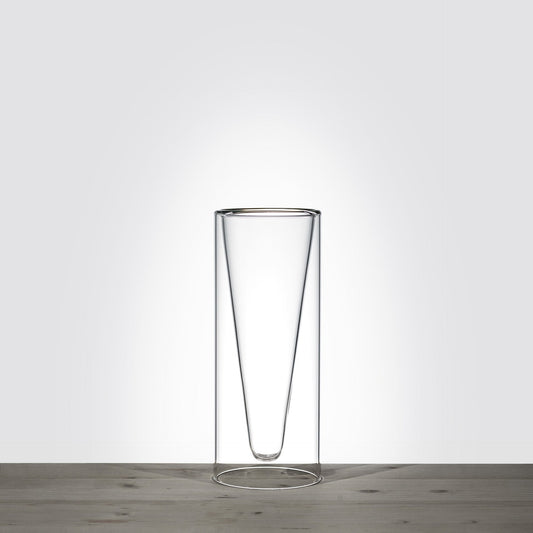 Vento, double wall glass vase - LAZADO