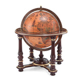 Afrodite Luxury Trolley Globe – Hand-Applied 22K Gold Leaf – 16th Century Map, Large Capacity by Zoffoli - Alternate Angle