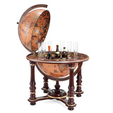 Afrodite Luxury Trolley Globe – Hand-Applied 22K Gold Leaf – 16th Century Map, Large Capacity by Zoffoli - Detail View