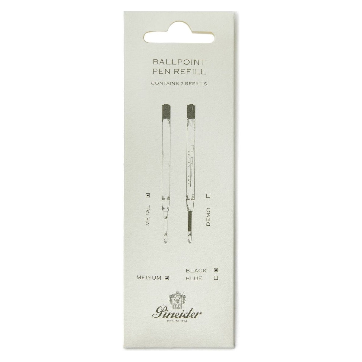 Ballpoint Refill — Black Ink, Medium Nib