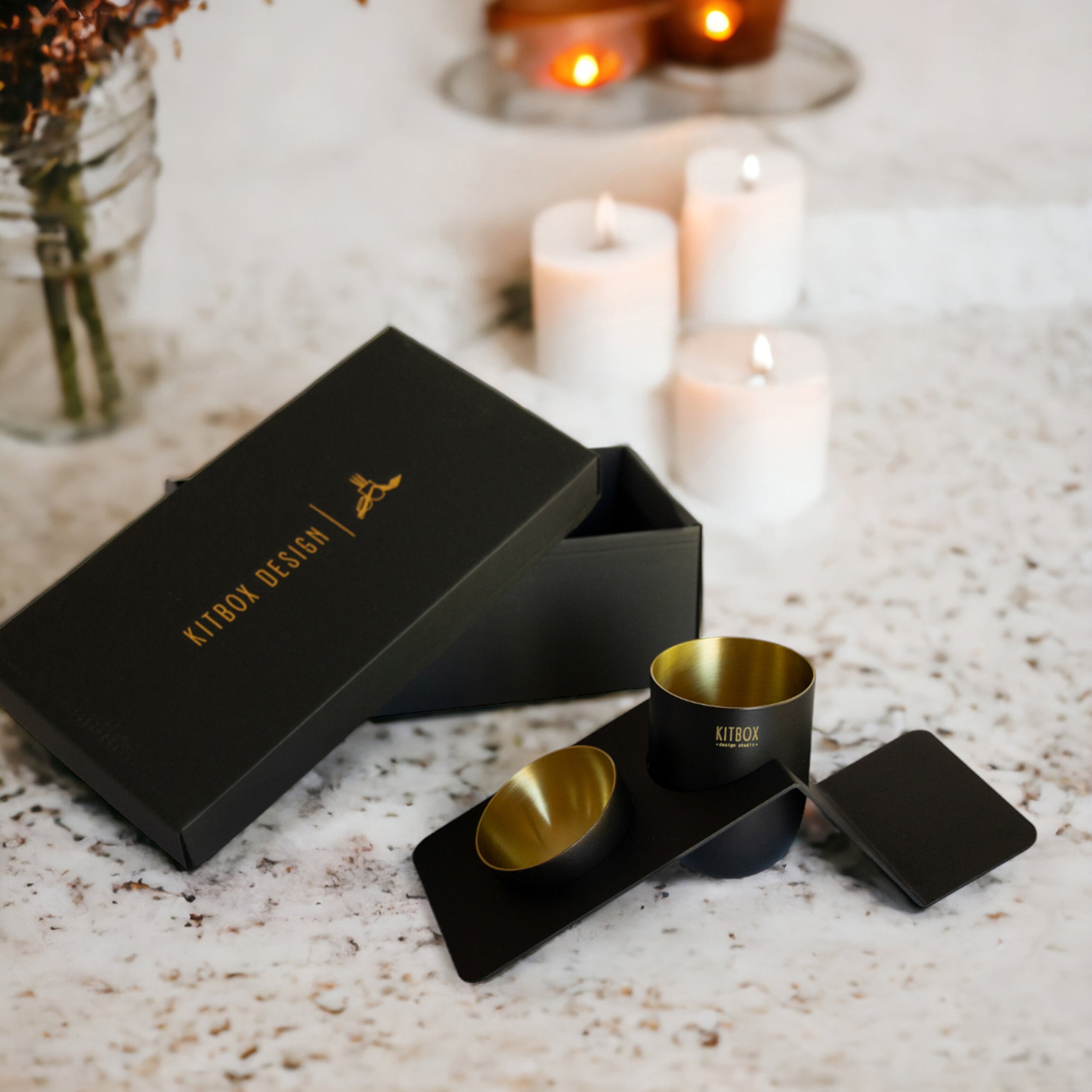 blank desk organizer black & brass blnk07 - LAZADO