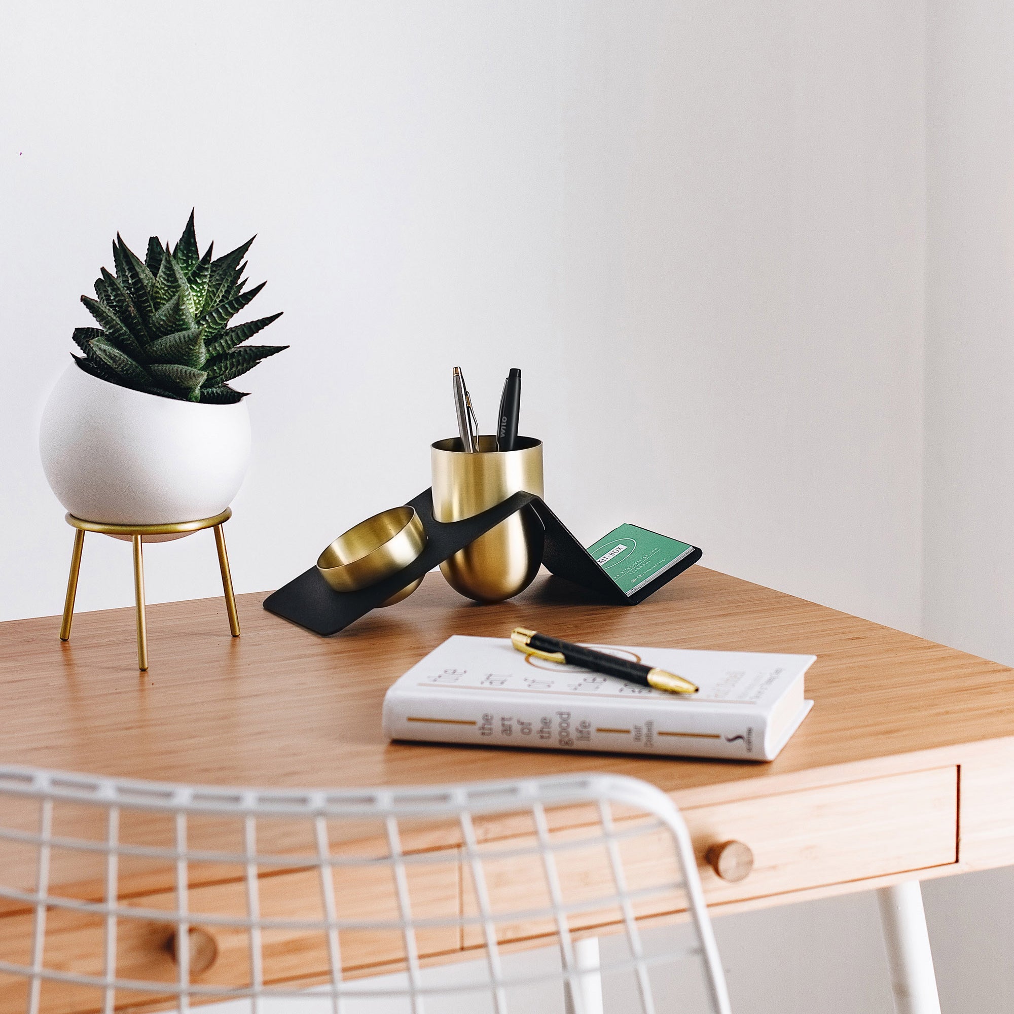 blank desk organizer brass blnk02 - LAZADO